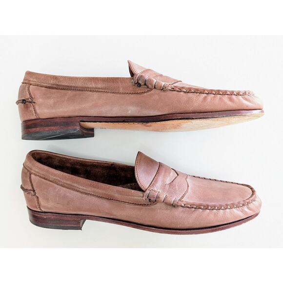 Men's Allen Edmonds Desoto Leather Penny Loafers Size 10B  45601 - Picture 7 of 10